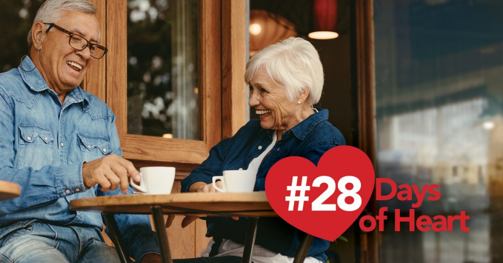 28 Days of Heart: Elderly couple at breakfast table