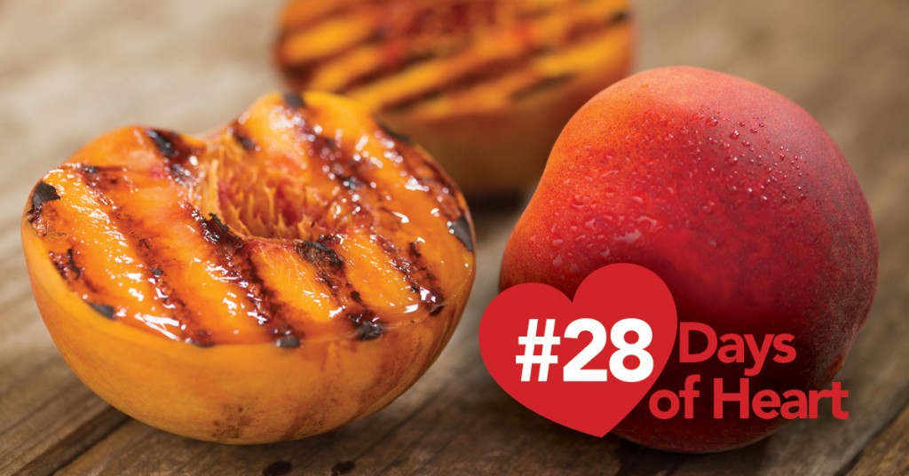 28 Days of Heart: Grilled peach
