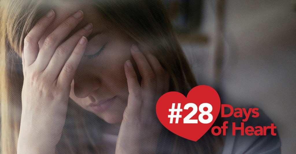 28 Days of Heart: Distressed woman