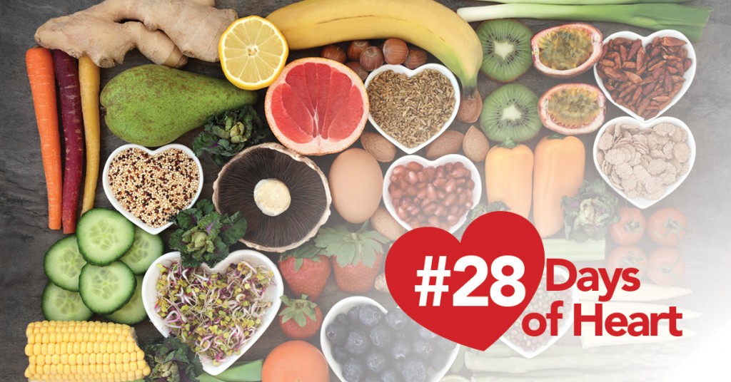 28 Days of Heart: Healthy foods in heart-shaped bowls